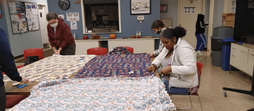 Quilting at a Youth Program